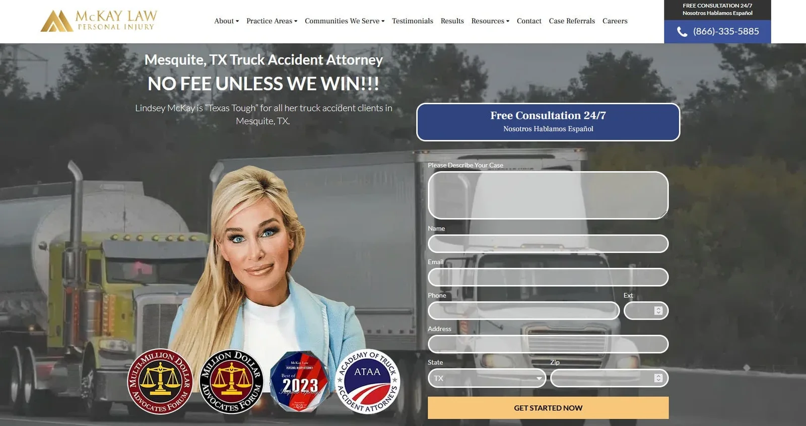 McKay Law 18-wheeler Accident Lawyers