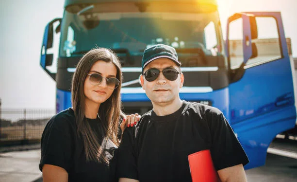 A truck Driver and his Partner