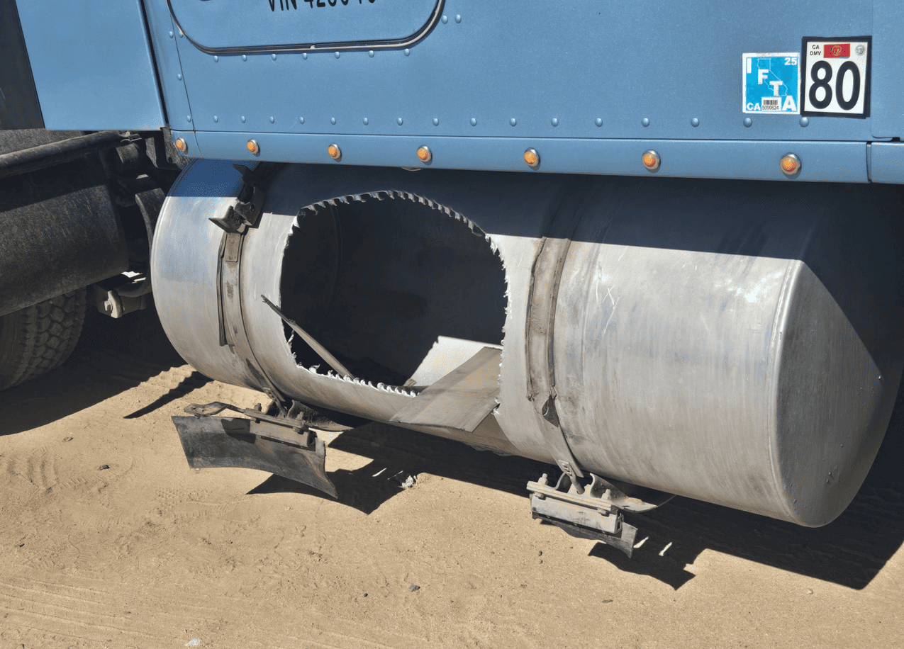 USBP K-9 Sniffs Out $1M in Liquid Meth Hidden Inside Semi-Truck Fuel Tank on I-15